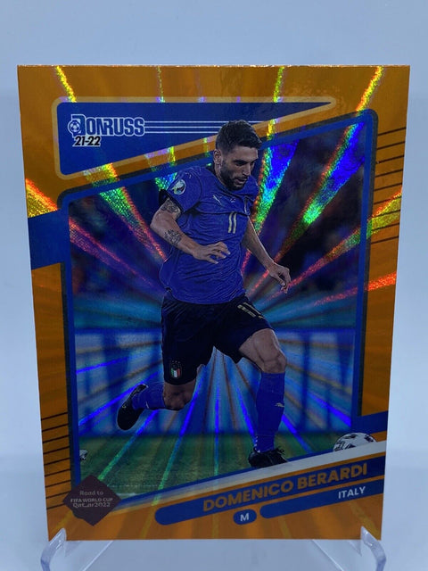 2021-22 Panini Donruss Road to Qatar Holo Orange Laser Domenico Berardi