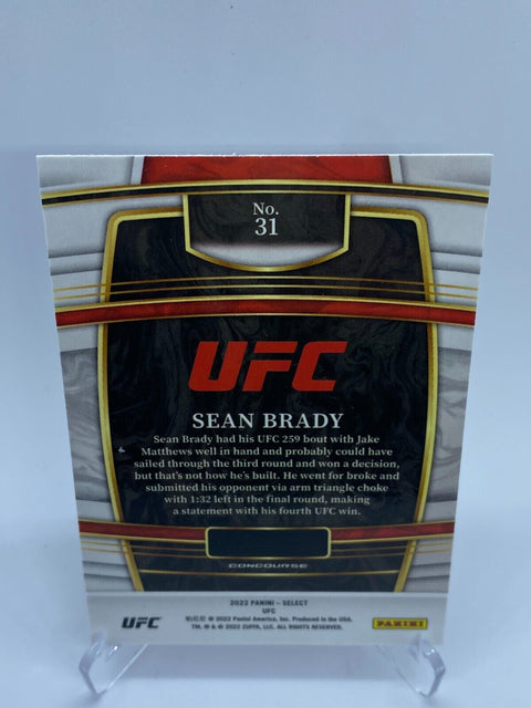 2022 UFC Panini Select SEAN BRADY BASE #31 RC Concourse