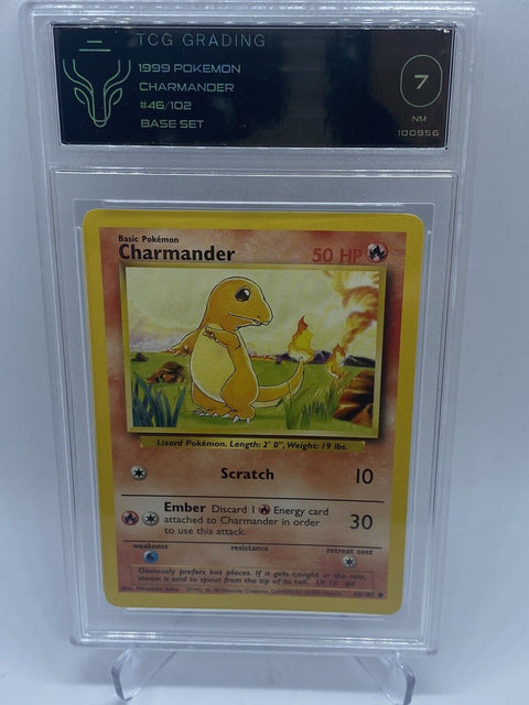 Charmander [U] Base Set- 46/102 WOTC Pokemon Card [1999] TCG 7