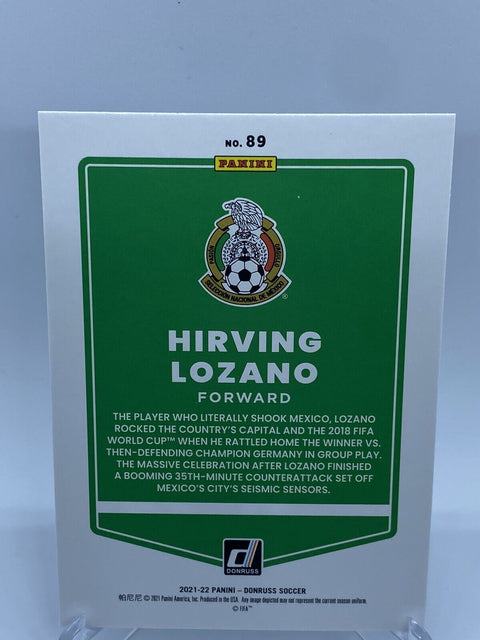 2021-22 Donruss Green Laser Hirving Lozano