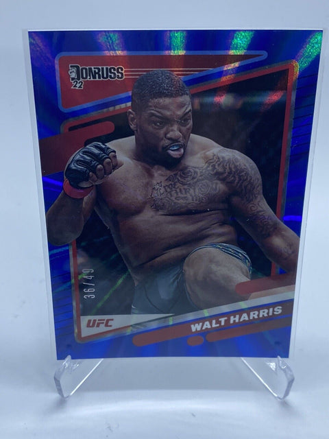 2022 DONRUSS UFC Blue Later /49 #187 WALT HARRIS