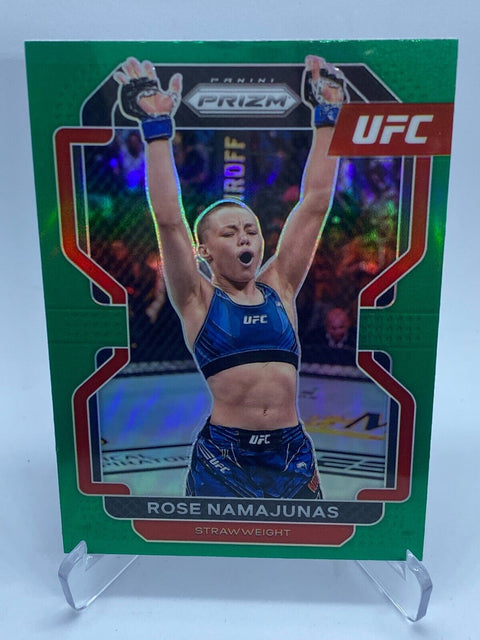 2022 Panini Prizm UFC Green Prizm Rose Namajunas #142