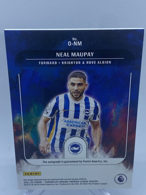 2021-22 Panini Chronicles Origins Premier League /500 Neal Maupay #O-NM Auto