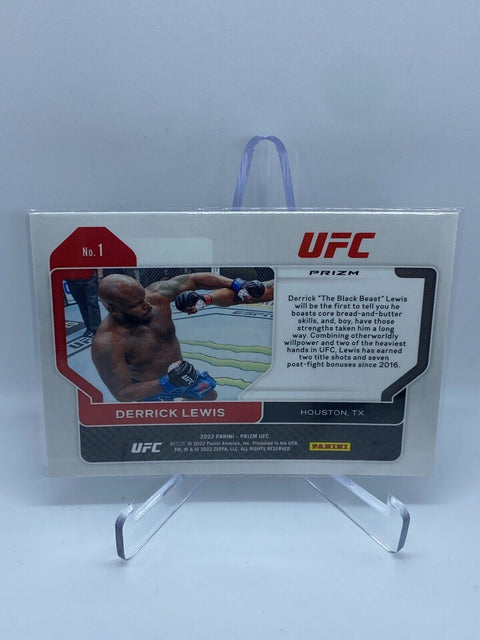 2022 UFC Prizm DERRICK LEWIS Horizontal Silver Prizm #1