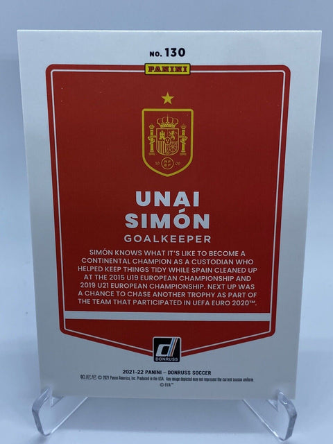 2021-22 Donruss Optic Green Laser Prizm UNAI SIMON