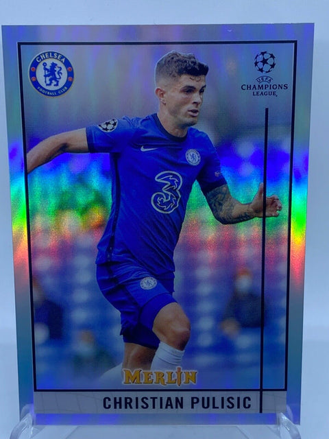 2021 Topps Merlin Soccer Christian Pulisic Chelsea Card #21 Silver