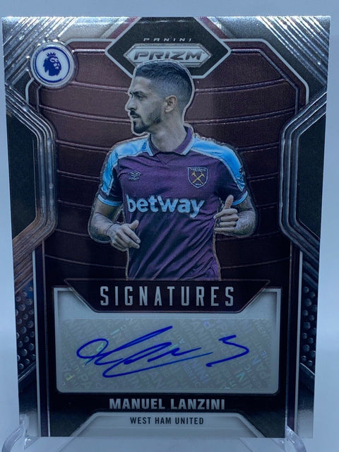 2021-22 Prizm EPL MANUEL LANZINI Signatures Auto Base #S-MLA