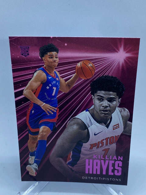 Killian Hayes Pink Parallel- 20-21 Chronicles Essentials - Detroit Pistons