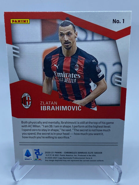 Zlatan Ibrahimovic 2020/21 Chronicles Panini Elite Purple Astro #1