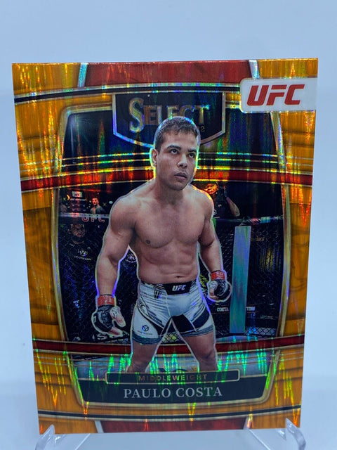 2022 Select UFC Paulo Costa Concourse Orange Flash Prizm #18