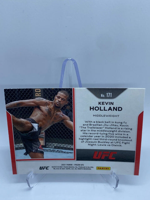 2021 Panini Prizm UFC #171 Kevin Holland Middleweight RC Rookie