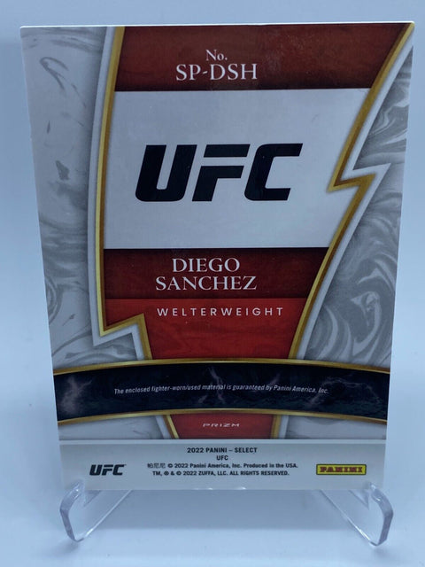 2022 UFC Select Diego Sanchez Patch Prizm Silver Welterweight #SP-DSH