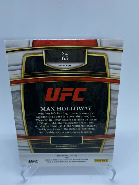 2022 Select MAX HOLLOWAY Concourse Silver Prizm #65