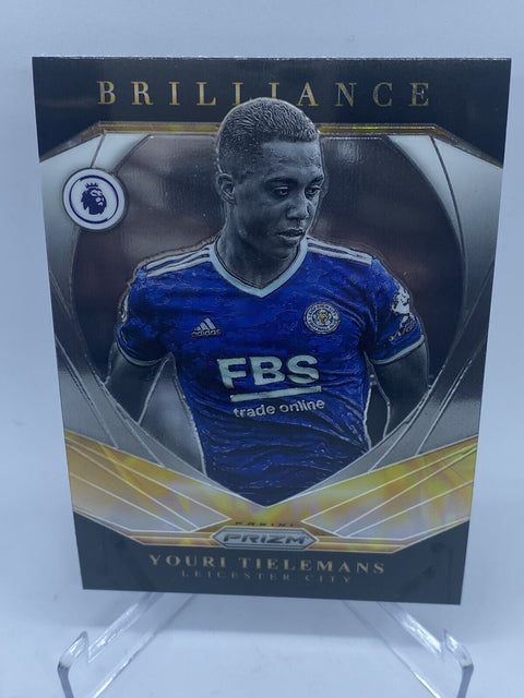 2021-22 Prizm EPL YOURI TIELEMANS Brilliance Base #23 Gold