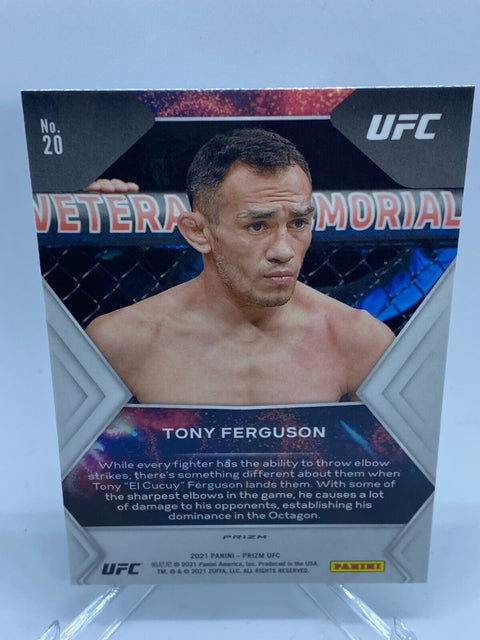 2021 Prizm UFC Tony Ferguson Green Prizm Fireworks #20