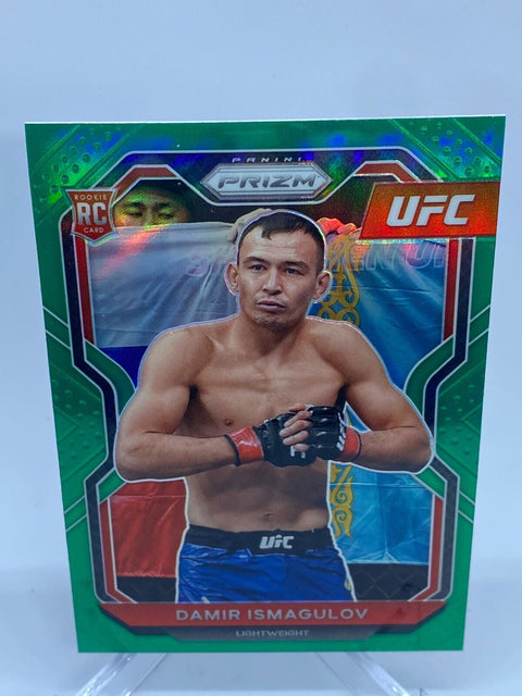 2021 Panini Prizm UFC Green Prizm Damir Ismagulov #60 Rookie RC