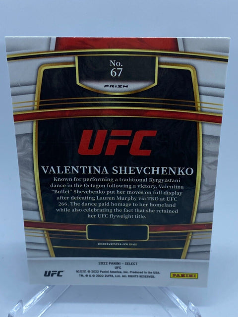 2022 Select VALENTINA SHEVCHENKO Concourse Silver Prizm #67