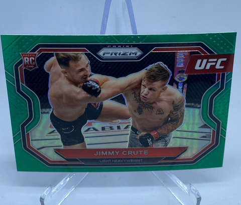 JIMMY CRUTE GREEN PRIZM CARD UFC 2021 MMA #170 PANINI RC Rookie