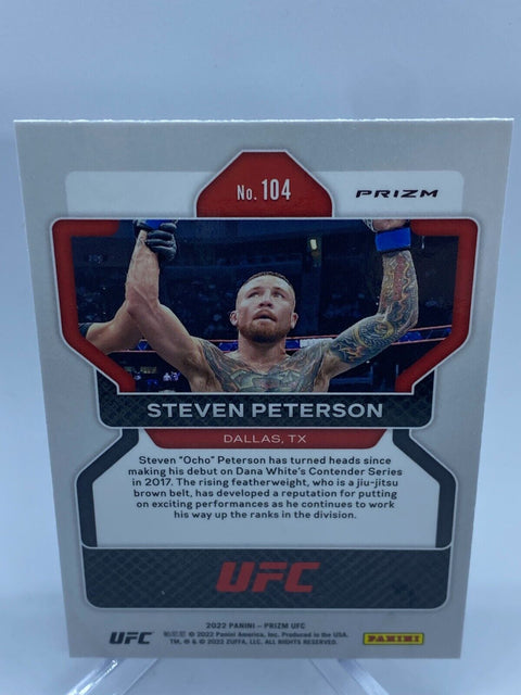 2022 Prizm Silver RC UFC Steven Peterson #104