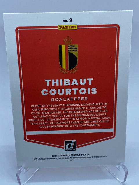 2021-22 Donruss Road to Qatar THIBAUT COURTOIS Optic Orange Laser Holo #9