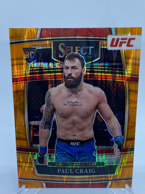 2022 Select UFC Paul Craig Concourse Orange Flash Prizm #99 RC