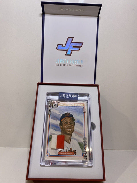 2021 JERSEY FUSION FRANK ROBINSON HALL OF FAME HEROES 1980GAME USED PATCH 81/99!