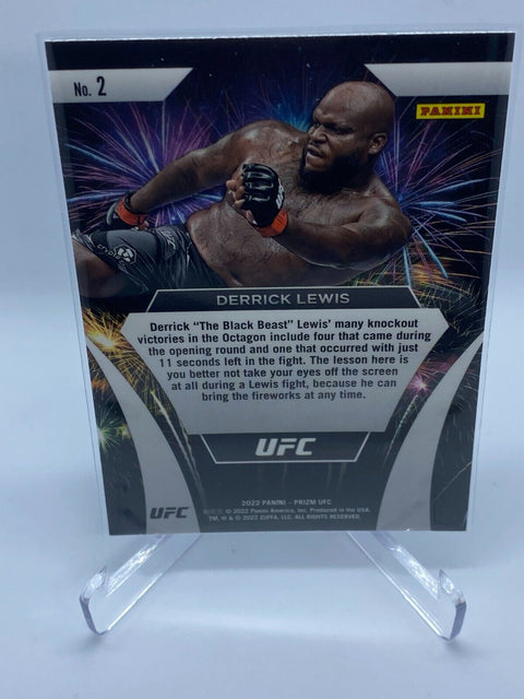 2022 UFC PRIZM FIREWORKS DERRICK LEWIS #2