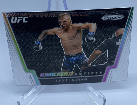 Tj Dillashaw UFC Panini 2021 Prizm Knockout Artists Insert #6