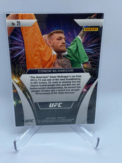 2022 Prizm CONOR MCGREGOR Fireworks Base #21