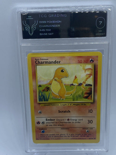 Charmander [U] Base Set- 46/102 WOTC Pokemon Card [1999] TCG 7