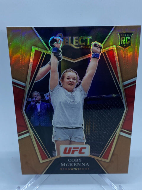 2022 PANINI SELECT UFC PREMIER LEVEL RC #190 CORY MCKENNA BRONZE PRIZM /175