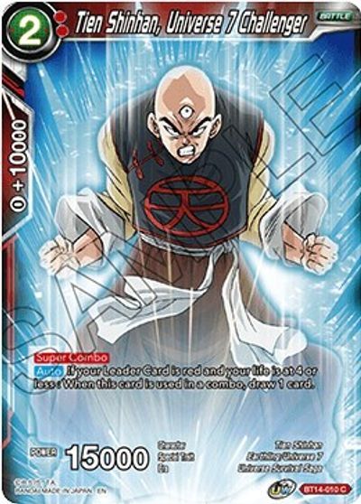 Tien Shinhan, Universe 7 Challenger - BT14-010