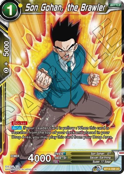 Son Gohan, the Brawler - BT14-098