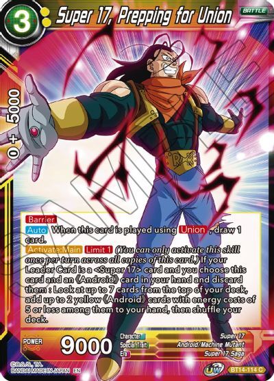Super 17, Prepping for Union - BT14-114