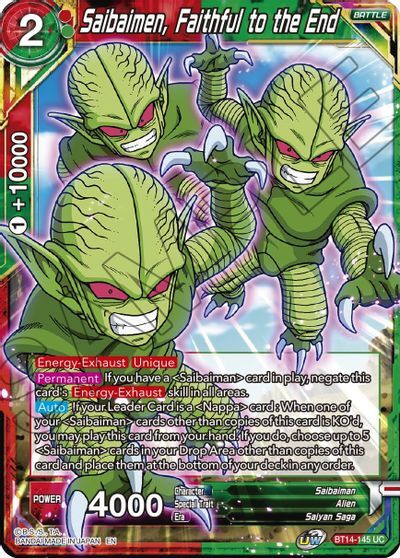 Saibaimen, Faithful to the End - BT14-145