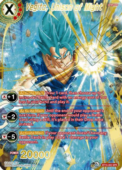 Vegito, Unison of Might BT10-003 (SPR)