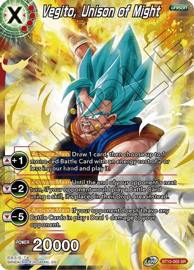 Vegito, Unison of Might - BT10-003SR