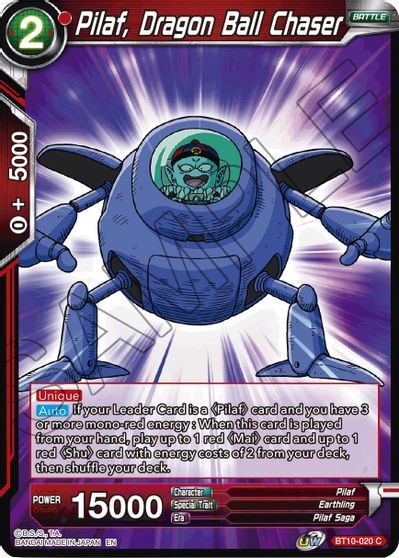 Pilaf, Dragon Ball Chaser BT10-020