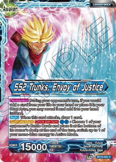 Trunks // SS2 Trunks, Envoy of Justice - BT10-031