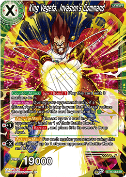 King Vegeta, Invasion's Command - BT15-063SR