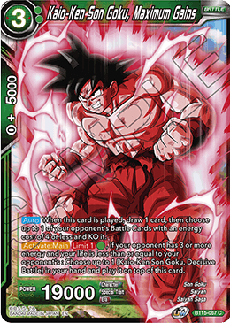 Kaio-Ken Son Goku, Maximum Gains - BT15-067