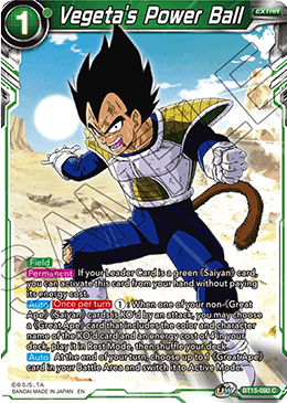 Vegeta's Power Ball BT15-090