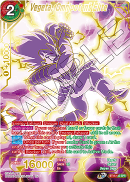 Vegeta, Omnipotent Elite (SPR)  BT15-143