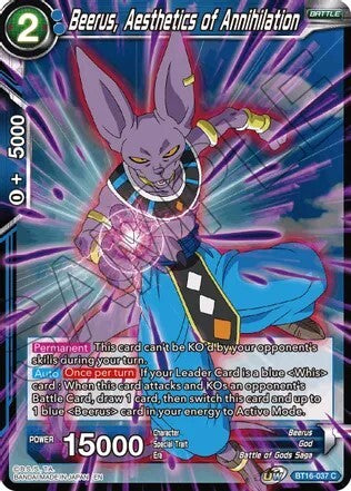 Beerus, Aesthetic of Annihilation - BT16-037