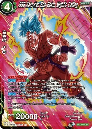 SSB Kaio-Ken Son Goku, Might's Calling - BT16-050 SR