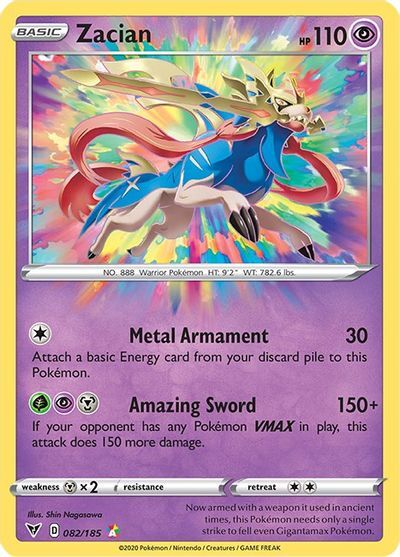 Zacian 082/185 Amazing Rare