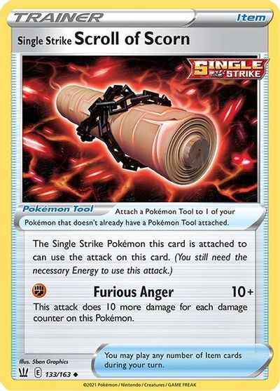 Single Strike Scroll of Scorn 133/163