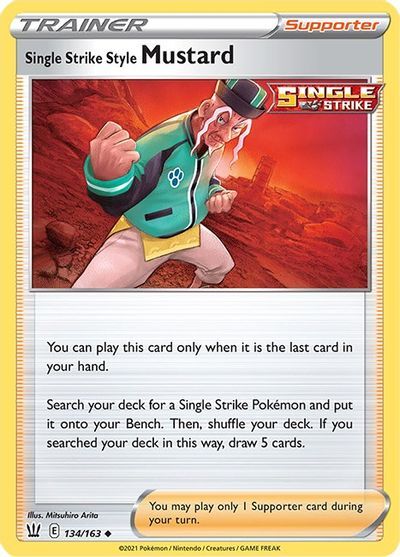 Single Strike Style Mustard 134/163