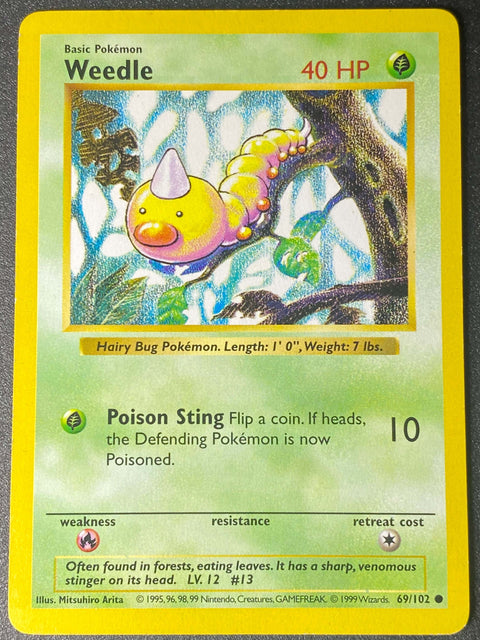 Weedle 69/102 Shadowless