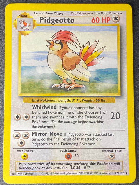 Pidgeotto 22/102 - non holo